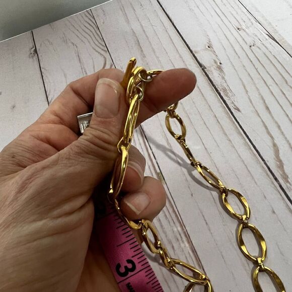 Anne Klein Gold Tone Chain Link Necklace - Picture 5 of 5